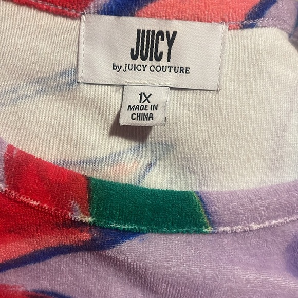 Juicy by Juicy Couture Cropped Multiswirl Tee NWT - Picture 3 of 5
